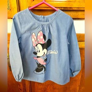 Disney Minnie Mouse Little girls top Size 4